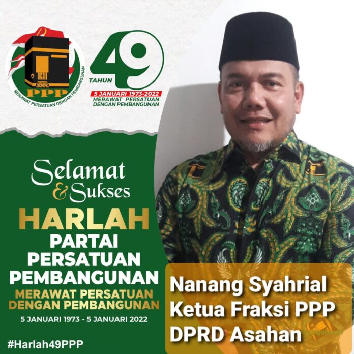 Ketua Fraksi PPP DPRD Asahan Nanang Syahrial