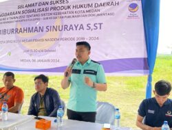 Sosper Habiburrahman Sinuraya ST,  Kesehatan Warga Kota Medan di Jamin Pemko Medan