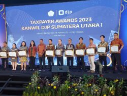 Perumda Tirtanadi Menerima Penghargaan Wajib Pajak Taat Pelaporan SPT
