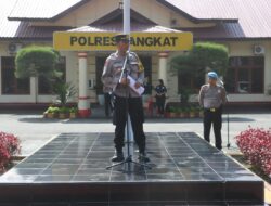 Siap amankan tahapan Kampanye Pemilu 2024, Polres Langkat laksanakan Apel