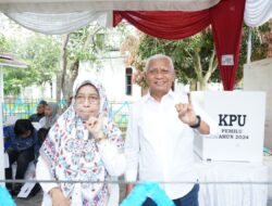 Pastikan Pemilu 2024 Berjalan Aman dan Lancar, Bupati Asahan Tinjau Beberapa TPS