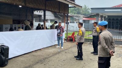 Kapolres Langkat Turun Langsung Cek Pengamanan di TPS