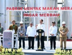 Dampingi Presiden Joko Widodo Resmikan Pabrik Minyak Makan Merah, Pj Gubernur Hassanudin Sambut Baik Hilirisasi Berbasis Rakyat di Sumut