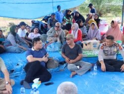 Kapolres Labuhanbatu Makan Siang dengan Warga yang Menolak PKS PT PPSP Beroperasi