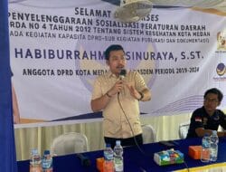 Habiburrahman Sinuraya ST Jelaskan Perda No.4/2012 ke Warga Kota Medan