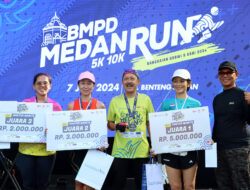 Sekdaprov Sumut Ikut Lari 5K Bersama Ribuan Peserta BMPD Medan Run