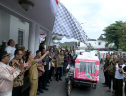 PJ Gubernur Sumut Agus Fatoni Lepas 550 Becak Motor PON 2024