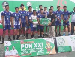 Tim Voli Pelatda PON Sumut Raih Piala Wali Kota Binjai