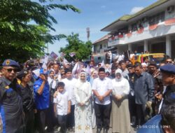 Diantar Ribuan Orang Mendaftar ke KPUD Labuhanbatu, Maya-Jamri Siap Membangun Desa Menata Kota