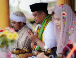Kampanye Hari Kedua di Tabagsel, Ribuan Jamaah Pengajian Pimpinan Tuan Nalomok Doakan Bobby Nasution Menang Pilgubsu 2024