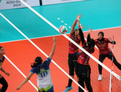 Voli Putri PON XXI: Jateng Libas DIY 3-0