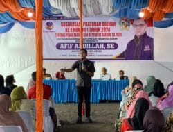 Afif Abdillah SE Gelar Sosialisasi Perda No.1/2024 Tentang Pajak Daerah dan Retribusi Daerah