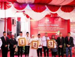 KPU Labuhanbatu Gelar Pencabutan Nomor Urut Cabup/Cawabup, FAJA 1, MARI 2, HERO 3