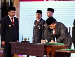 Sekretaris Daerah Kabupaten Asahan menghadiri Pengukuhan Pjs Bupati Asahan