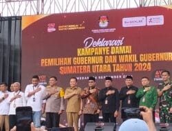 KPU Sumut Gelar Deklarasi Kampanye Damai Pilgubsu 2024
