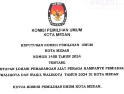 Ini Daftar Lokasi Pemasangan Alat Peraga Kampanye Pilwako Medan
