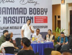 Paparkan Program Kerja dihadapan HIPMI Se-Tabagsel, Bobby : Setiap Kegiatan Wajib Ada Pojok UMKM