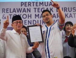 Puluhan Elemen Relawan Tegak Lurus Deklarasi Dukung Bobby-Surya