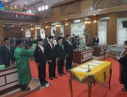 Pjs Bupati Asahan Ikuti Pengucapan Sumpah/Janji Pimpinan DPRD Kabupaten Asahan Masa Jabatan 2024-2029