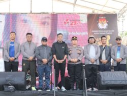 Sosialisasi Pilkada Kota Tebingtinggi Sukses,PJ Walikota Ikuti Fun Walk Bersama KPU dan Forkopimda