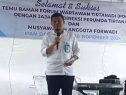 Perumda Tirtanadi  Terus Tingkatkan Pelayanan, Forwadi Harus Dukung Sepenuhnya