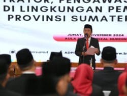 Sekdaprov Sumut Arief Trinugroho Lantik Pejabat Pemprov Sumut, Sebut Pengisian Jabatan Harus Persetujuan BKN dan Kemendagri