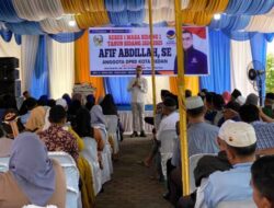 Reses Anggota DPRD Medan Afif Abdillah SE 