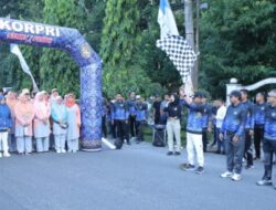 Semarak HUT Korpri ke-53 Tahun, DPK Korpri Kabupaten Asahan Gerak Jalan Santai