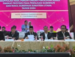 Pilgubsu 2024: KPU Sumut Lakukan Rekapitulasi Perolehan Suara