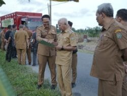 Bupati Asahan Tinjau Lahan Lokasi Rencana Pembangunan Lapas