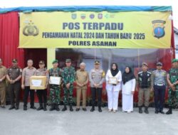 Tinjau Pos Nataru 2024 Bersama Forkopimda, Bupati Asahan Pastikan Arus Mudik Berjalan Lancar