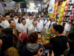 Pj Gubernur Sumut bersama Menko Pangan Zulhas Tinjau Harga Kebutuhan Pokok di Pasar Sei Sikambing