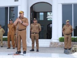 Sekretaris Daerah Pimpin Apel Gabungan di lingkungan Pemerintah Kabupaten Asahan