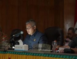 Rapat Paripurna DPRD Kabupaten Asahan Dalam Acara Pengumuman Usulan Penetapan Pemberhentian Bupati dan Wakil Bupati Asahan