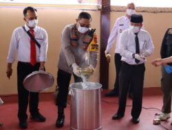 Polres Labuhanbatu Musnahkan 19 Kg Sabu dan 37.637 Butir Pil Ekstasi