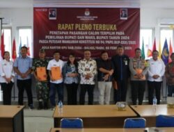 KPU Toba Tetapkan Pasangan Calon Bupati Terpilih Pasca Putusan MK