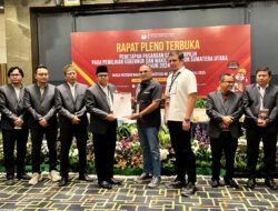 KPU Sumut Resmi Tetapkan, Bobby-Surya Gubernur dan Wakil Gubernur Terpilih 2024