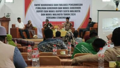 Bawaslu Sumut Gelar Rakor dan Evaluasi Pengawasan Pilkada Serentak Tahun 2024