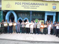 Bupati Asahan Bersama Forkopimda Tinjau Pos Pam Lebaran Tahun 2025
