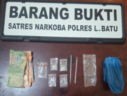 Satresnarkoba Polres Labuhanbatu Grebek Boby dan Amankan 1,96 Gram Sabu
