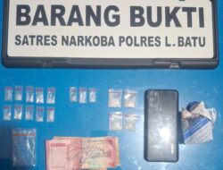 Digeledah Ditemukan Barang Bukti Narkotika Jenis Sabu, Incek Ditangkap