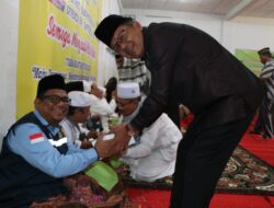 Pemkab Toba Tepung Tawari 8 Jamaah Haji di Masjid Al Hadonah Balige