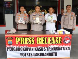 Tanam Sabu Hampir 1 Kg di Samping Rumah, Pemulung Ditangkap Satres Narkoba Polres Labuhanbatu