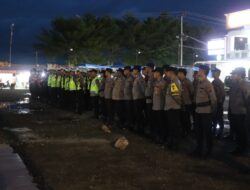 Polres Nias Gelar Apel Kesiapan Pengamanan Malam Takbiran Idul Adha