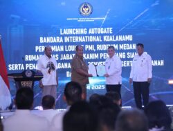 Bupati Asahan Serahkan Sertifikat Tanah Kepada Kanwil Ditjen Pas Sumut Pada Acara Peresmian Sejumlah Fasilitas Keimigrasian di Bandara Kualanamu