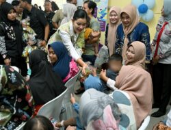 Ketua TP PKK Sumut Kahiyang Ayu Tinjau Pemberian MBG di Medan Amplas