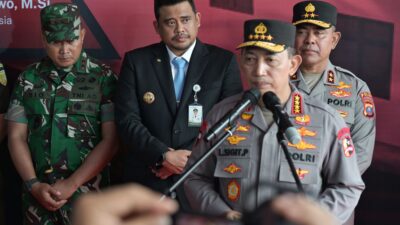 Gubernur Bobby Nasution Dampingi Kapolri Groundbreaking 29 Dapur Dukung MBG