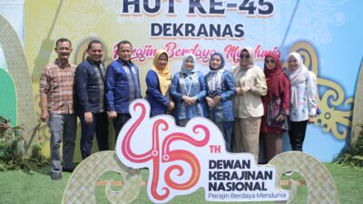 Ketua dan Wakil Ketua Dekranasda Kabupaten Asahan Ikuti Semarak HUT Ke-45 Dekranas