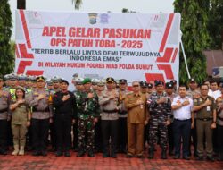 Polres Nias Gelar Apel Gelar Pasukan Operasi Kewilayahan “Patuh Toba 2025”