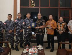 Danlanal TBA Audiensi dengan Bupati Asahan